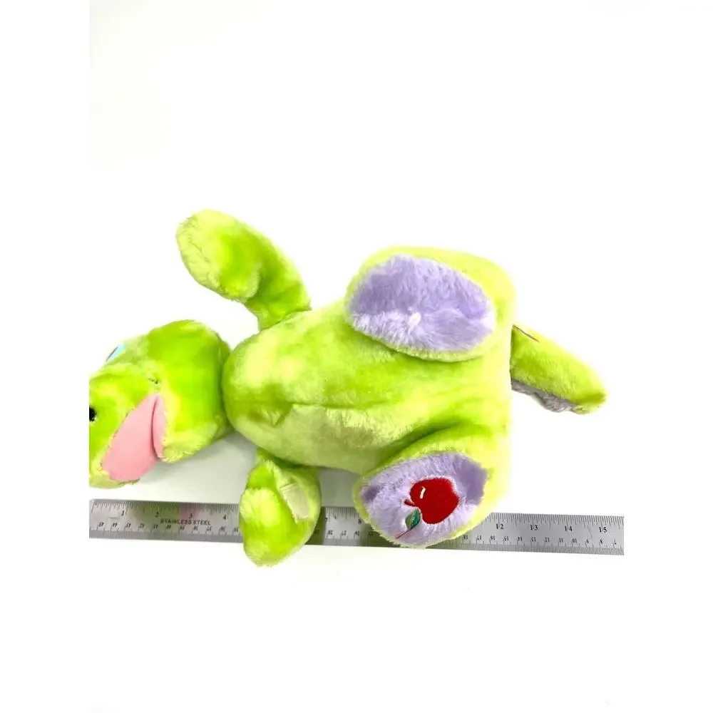 Musselman's Applesauce VTG 1988 Knouse Foods Green Dinosaur Mascot Plush Toy